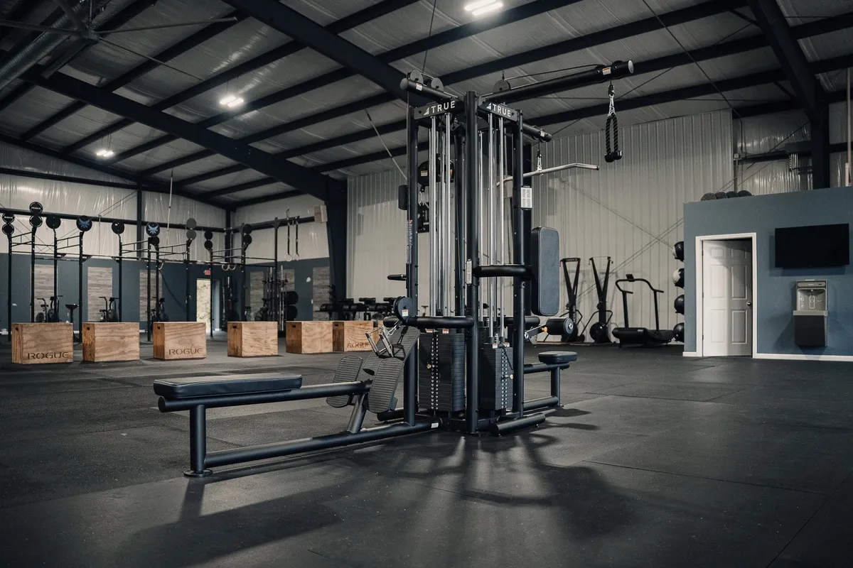 Cable weight machine and functional training equipment at CrossFit Fig in Grain Valley